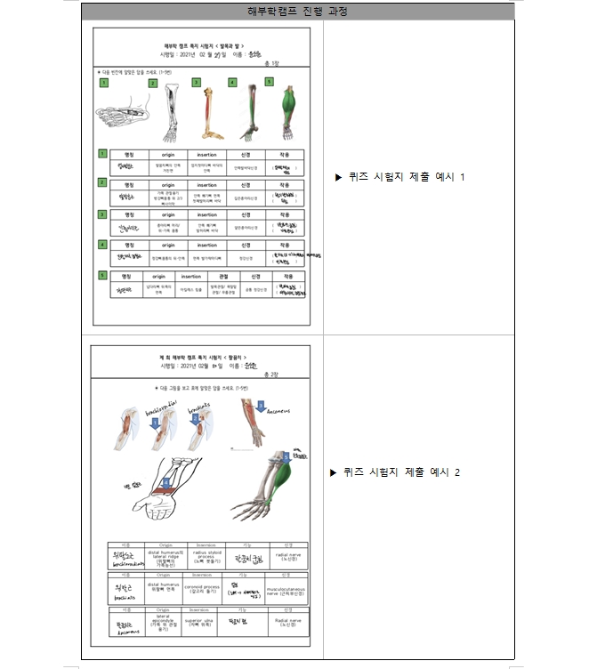 2021. 02. 26 2021년도 동계 해부학캠프 2번째 파일 - 자세한 내용은 본문 참조
