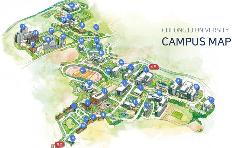 CHEONGJU UNIVERSITY CAMPUS MAP